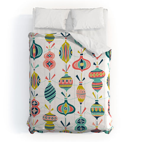 Heather Dutton Decorated White Comforter