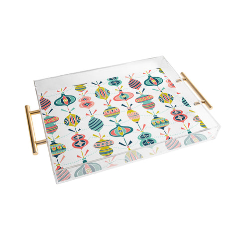 Heather Dutton Decorated White Acrylic Tray