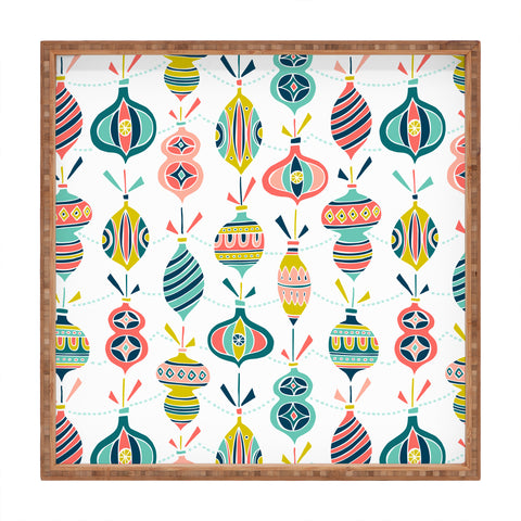 Heather Dutton Decorated White Square Tray