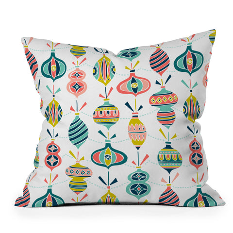 Heather Dutton Decorated White Throw Pillow