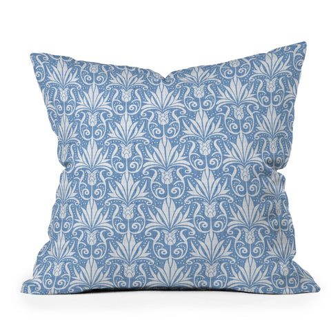 Heather Dutton Delancy Cornflower Blue Throw Pillow