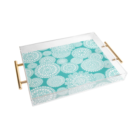 Heather Dutton Delightful Doilies Tiffany Acrylic Tray