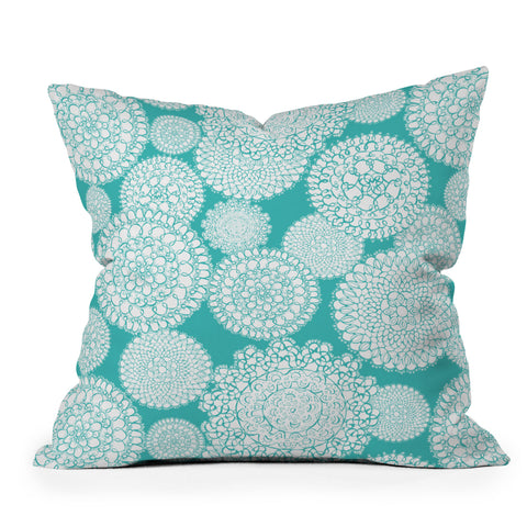 Heather Dutton Delightful Doilies Tiffany Outdoor Throw Pillow