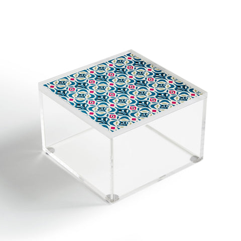 Heather Dutton Eastlyn Ivory Blue Acrylic Box
