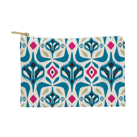 Heather Dutton Eastlyn Ivory Blue Pouch