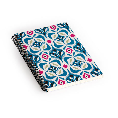 Heather Dutton Eastlyn Ivory Blue Spiral Notebook