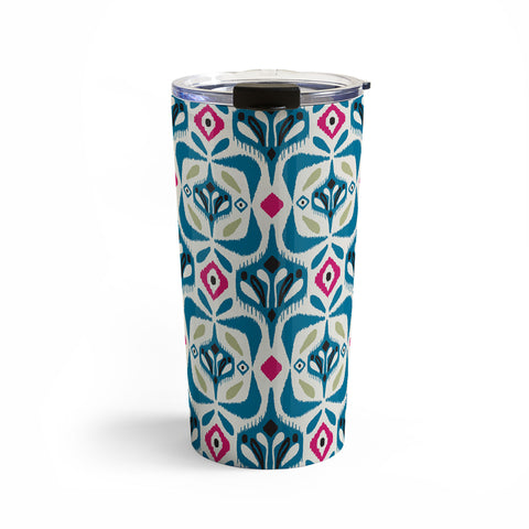 Heather Dutton Eastlyn Ivory Blue Travel Mug