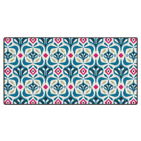 Heather Dutton Eastlyn Ivory Blue Desk Mat