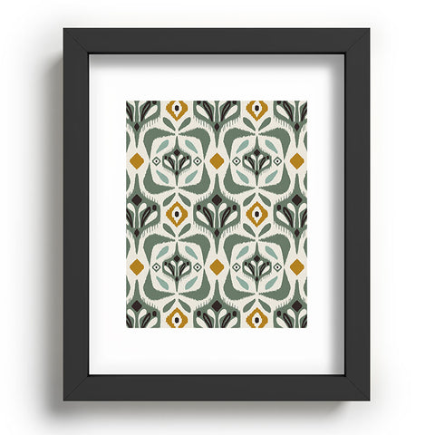 Heather Dutton Eastlyn Ivory Green Recessed Framing Rectangle