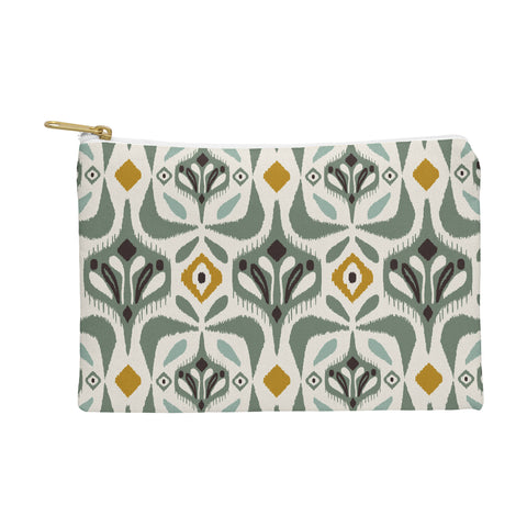 Heather Dutton Eastlyn Ivory Green Pouch