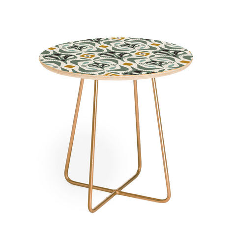 Heather Dutton Eastlyn Ivory Green Round Side Table