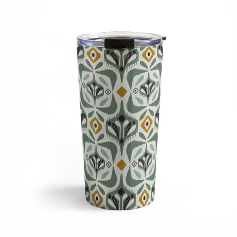 Heather Dutton Eastlyn Ivory Green Travel Mug