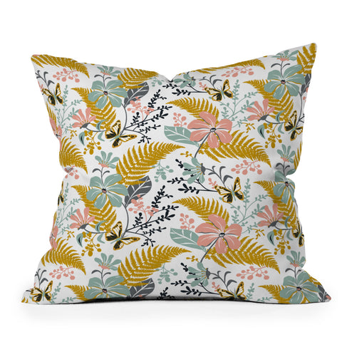 Heather Dutton Eden White Outdoor Throw Pillow