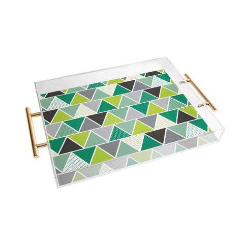 Heather Dutton Emerald Triangulum Acrylic Tray