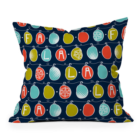 Heather Dutton Fa La La La La Outdoor Throw Pillow