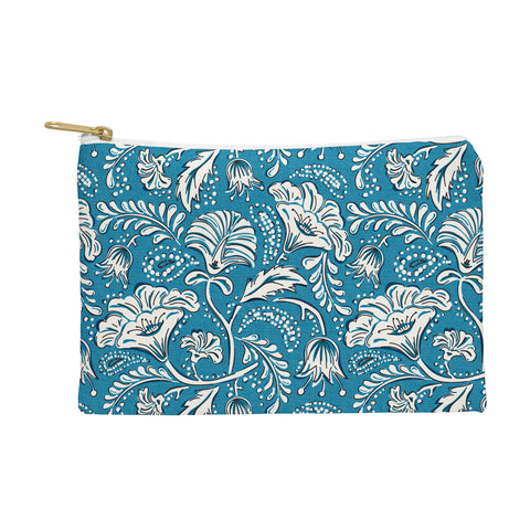 Heather Dutton Farida Blue Ivory Pouch