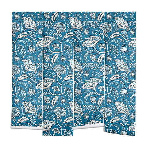 Heather Dutton Farida Blue Ivory Wall Mural