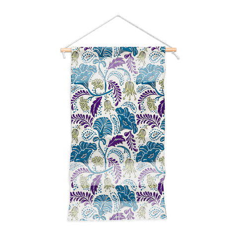 Heather Dutton Farida Ivory Blue Wall Hanging Portrait