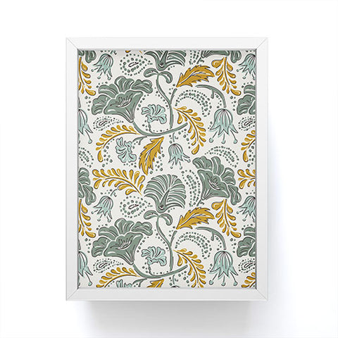 Heather Dutton Farida Ivory Green Framed Mini Art Print
