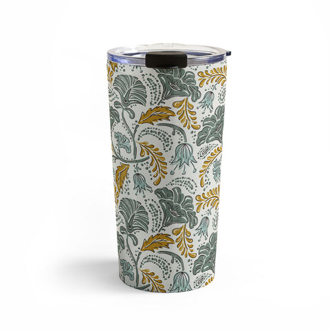 Heather Dutton Farida Ivory Green Travel Mug