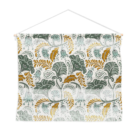 Heather Dutton Farida Ivory Green Wall Hanging Landscape