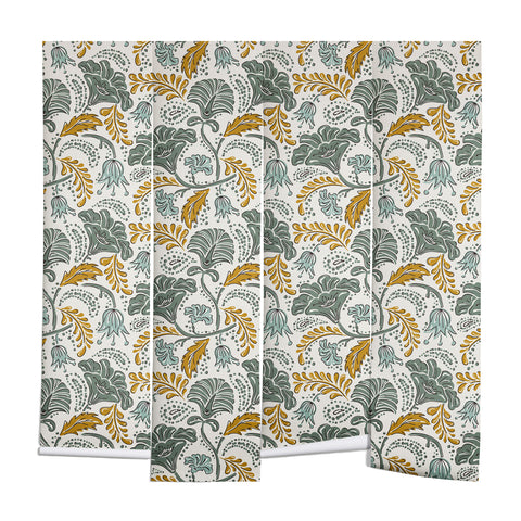 Heather Dutton Farida Ivory Green Wall Mural