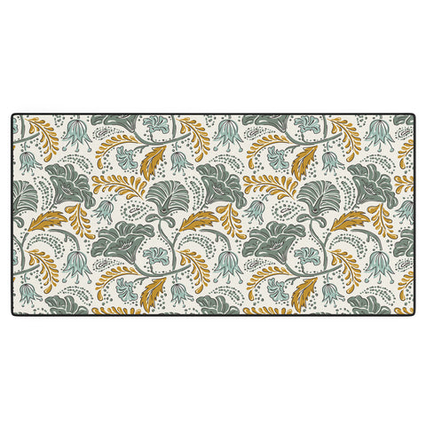 Heather Dutton Farida Ivory Green Desk Mat