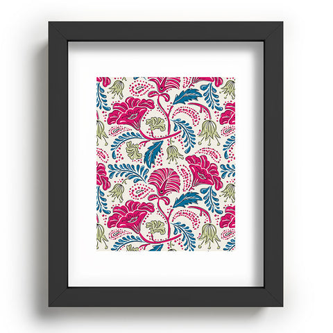 Heather Dutton Farida Ivory Pink Recessed Framing Rectangle