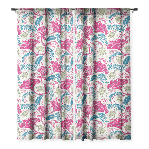 Heather Dutton Farida Ivory Pink Sheer Non Repeat