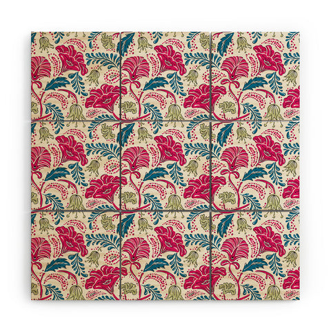 Heather Dutton Farida Ivory Pink Wood Wall Mural