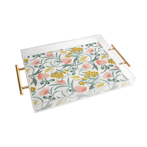 Heather Dutton Flora Australis White Acrylic Tray