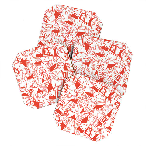 Heather Dutton Fragmented Flame Coaster Set