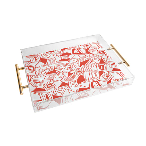 Heather Dutton Fragmented Flame Acrylic Tray