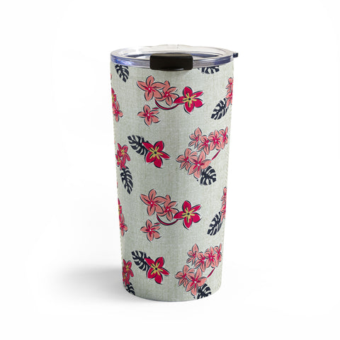 Heather Dutton Frangipani Pink Punch Travel Mug