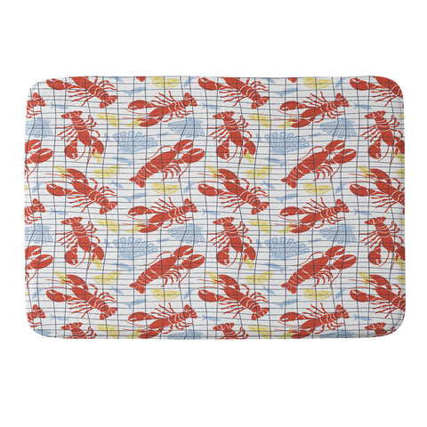 Heather Dutton Fresh Catch Summer Lobster Memory Foam Bath Mat