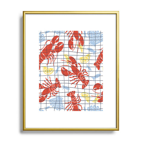 Heather Dutton Fresh Catch Summer Lobster Metal Framed Art Print