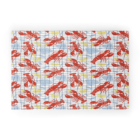 Heather Dutton Fresh Catch Summer Lobster Welcome Mat