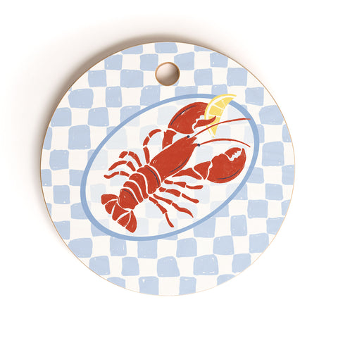 Heather Dutton Fresh Lobster I Cutting Board Round