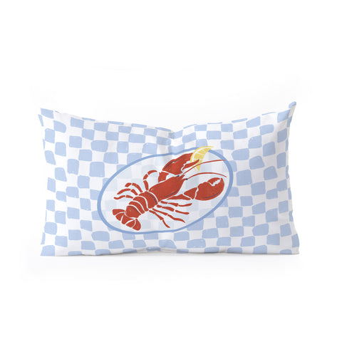 Heather Dutton Fresh Lobster I Oblong Throw Pillow