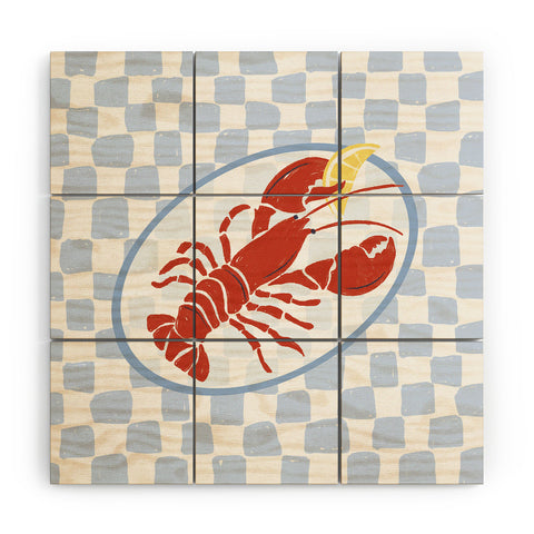 Heather Dutton Fresh Lobster I Wood Wall Mural
