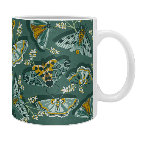 Heather Dutton Gathering Moths Green Coffee Mug