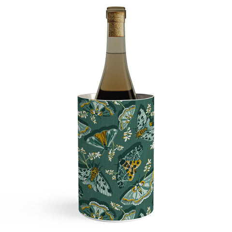 Heather Dutton Gathering Moths Green Wine Chiller