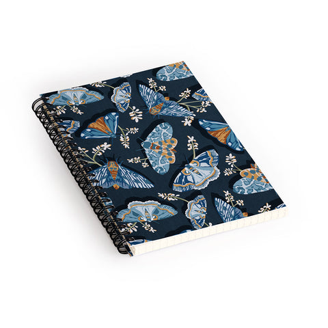 Heather Dutton Gathering Moths Midnight Spiral Notebook