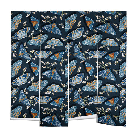 Heather Dutton Gathering Moths Midnight Wall Mural