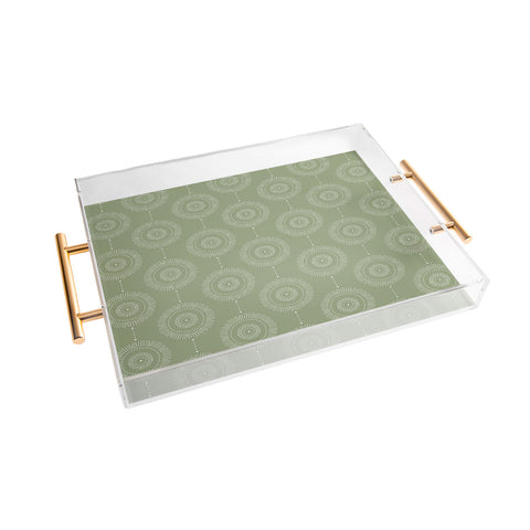 Heather Dutton Glimmer Sage Acrylic Tray