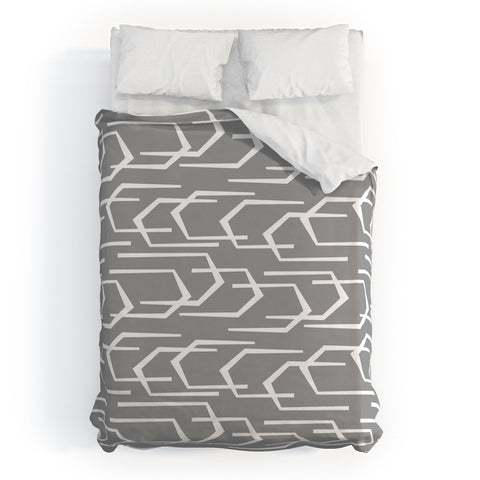 Heather Dutton Going Places Slate Duvet Cover
