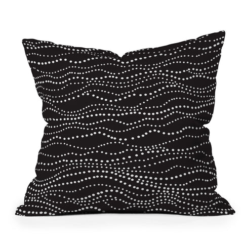 Heather Dutton Gossamer Midnight Outdoor Throw Pillow