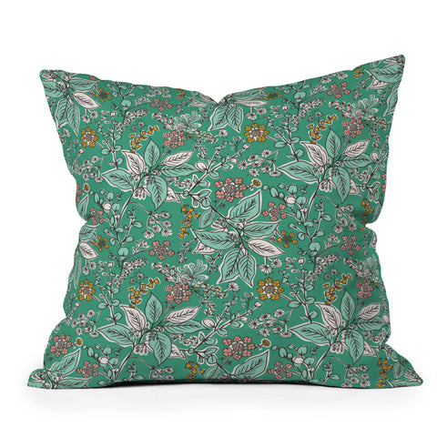 Heather Dutton Gracelyn Green Outdoor Throw Pillow