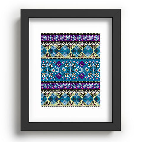 Heather Dutton Grand Bazaar Blue Multi Recessed Framing Rectangle