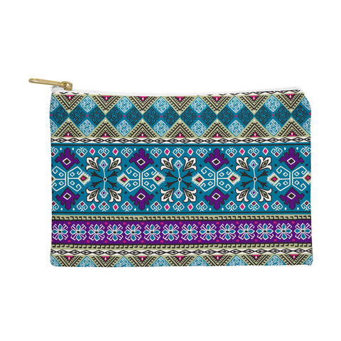 Heather Dutton Grand Bazaar Blue Multi Pouch